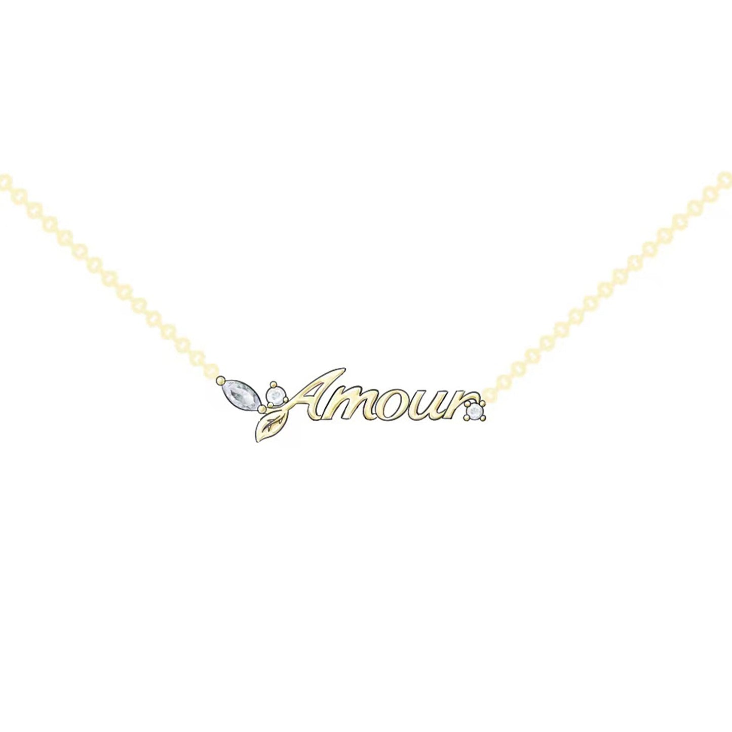 Nature’s Embrace: Custom Initial Necklace - GemsMagic