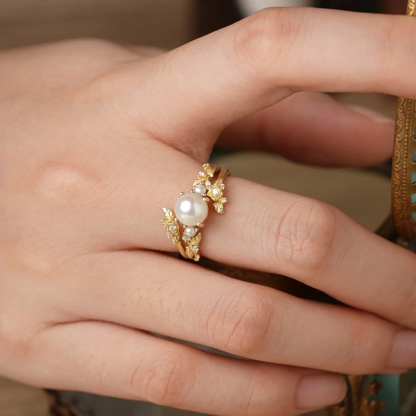 Pearl Ring Set