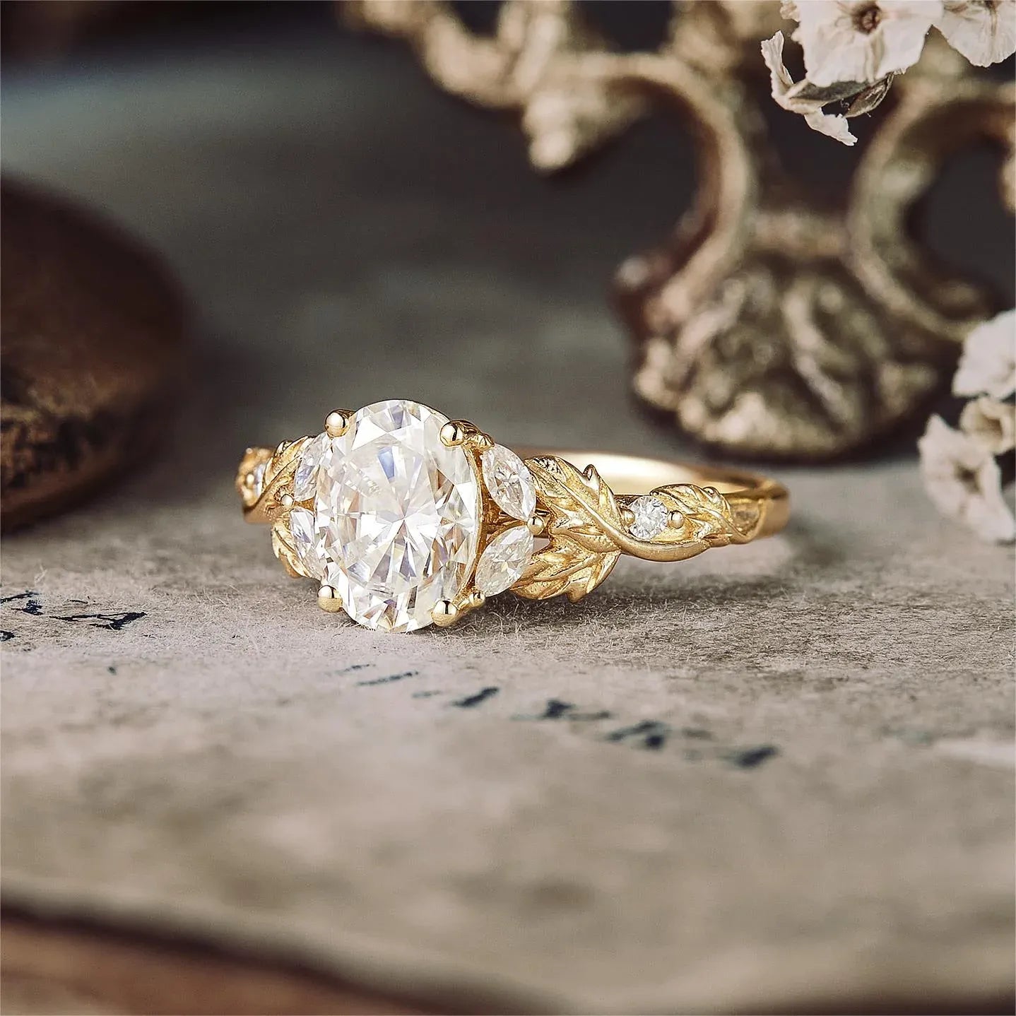 Moissanite Engagement Ring