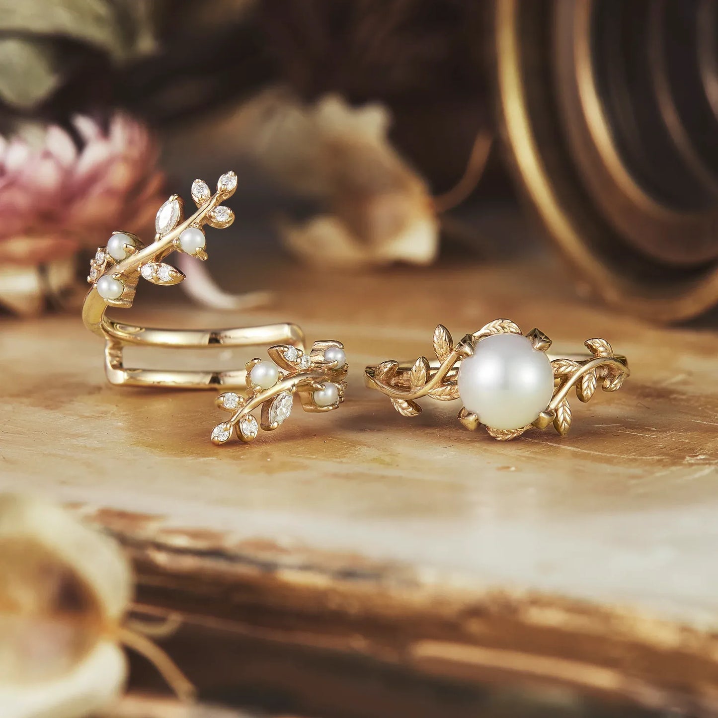 Pearl Ring Set
