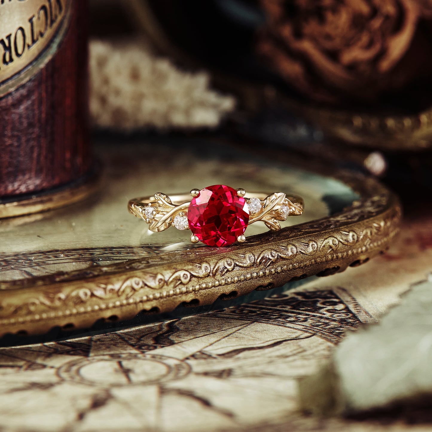 Ruby Engagement Ring - Ace