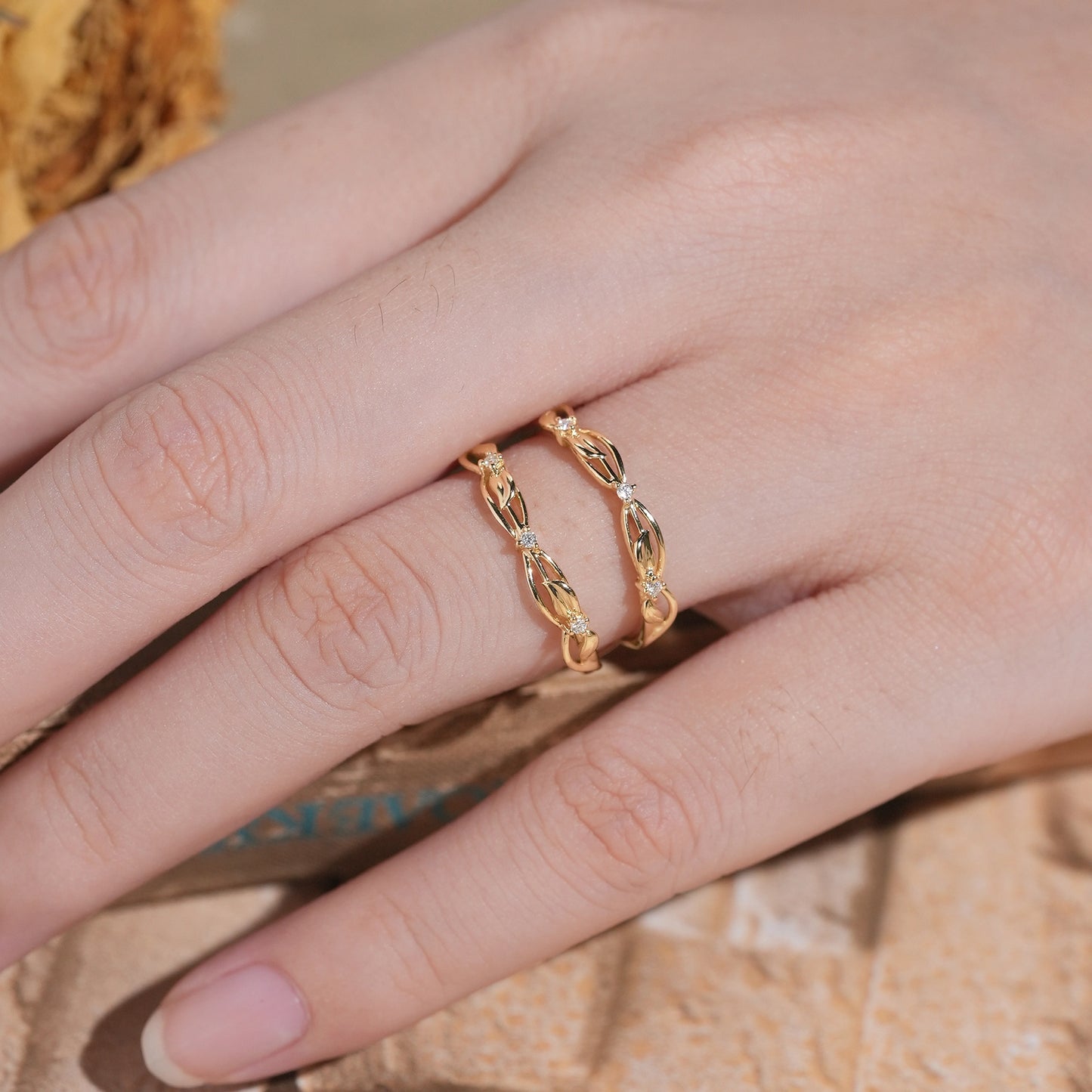 Moissanite Enhancer Wedding Band
