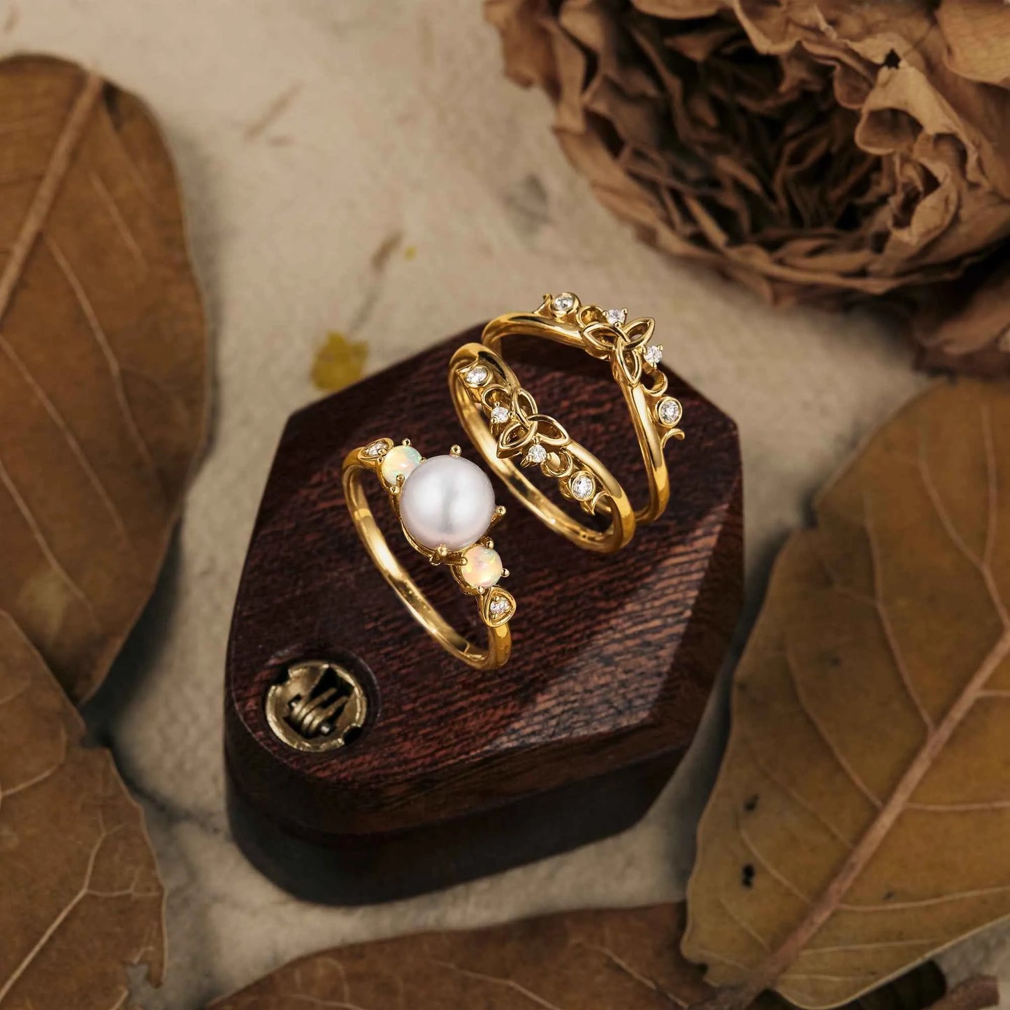 Akoya Pearl Ring Set