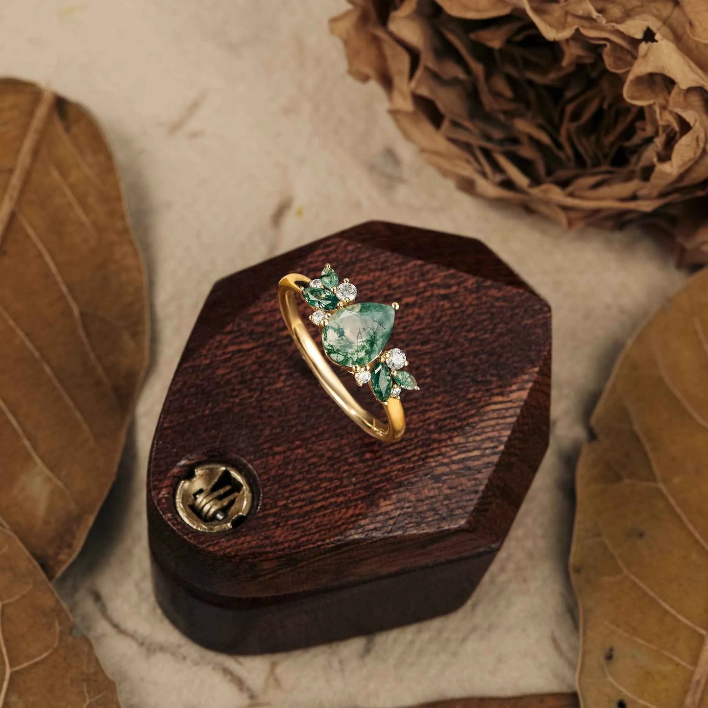 Moss Agate Ring