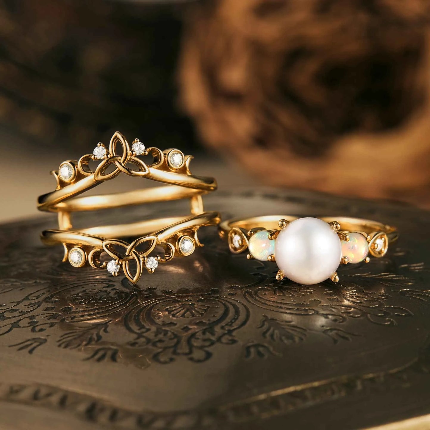 Akoya Pearl Ring Set
