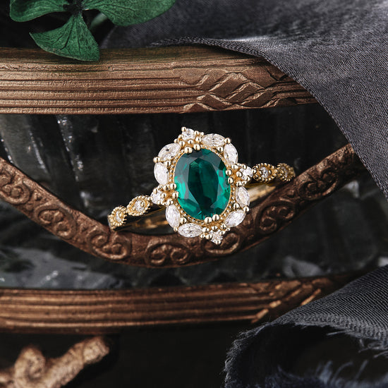 Green Splendor: Dazzling Rings with Emeralds, Sapphires, and Tourmalines