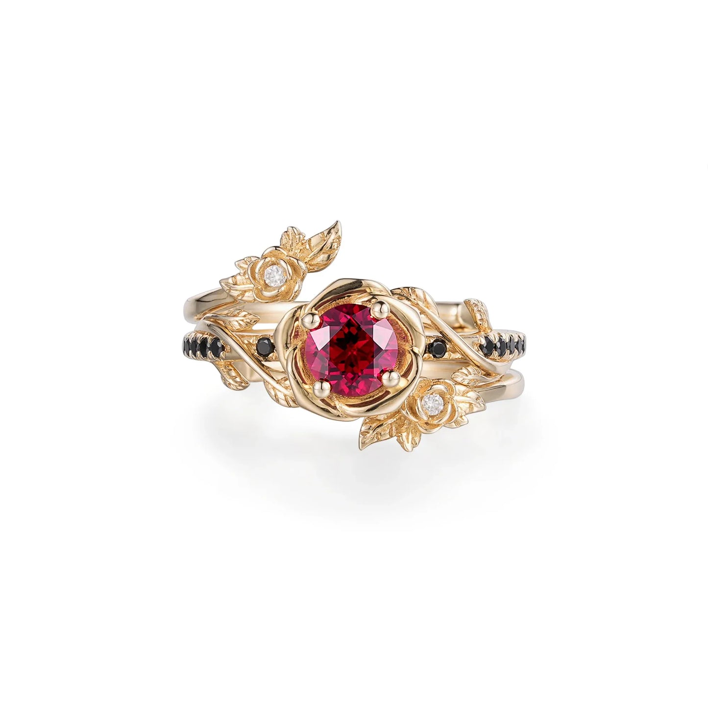 Three Roses Ruby Ring 