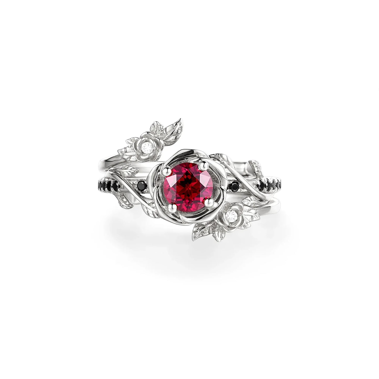 Three Roses Ruby Ring 