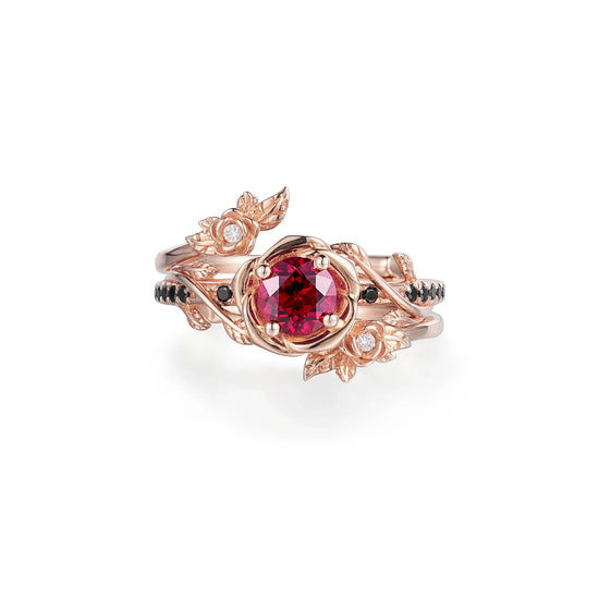 Three Roses Ruby Ring 