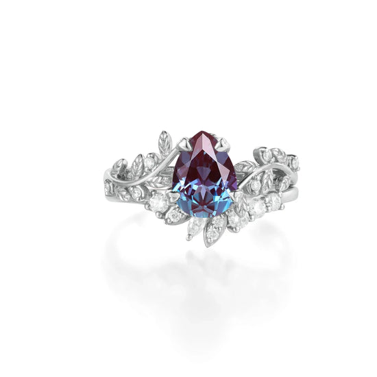 Alexandrite Elegance Ring Set