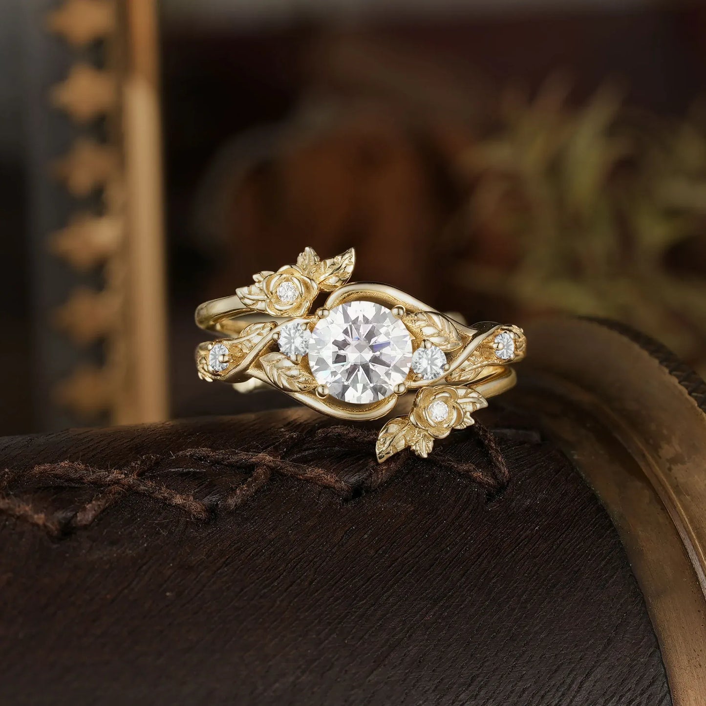 Moissanite ring set