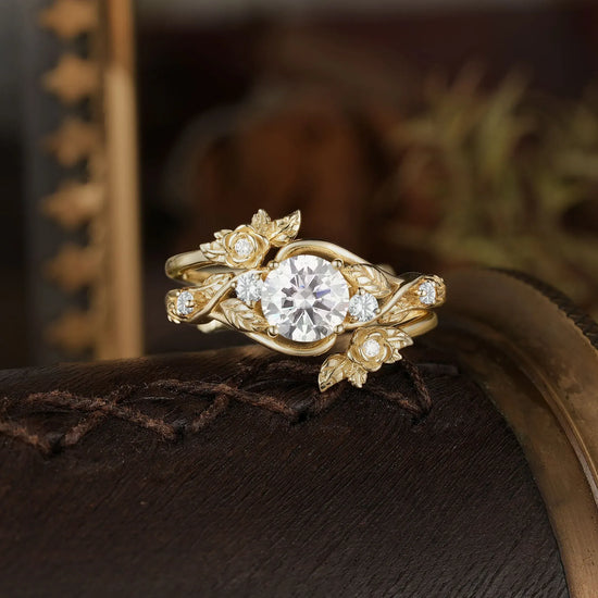 Moissanite ring set