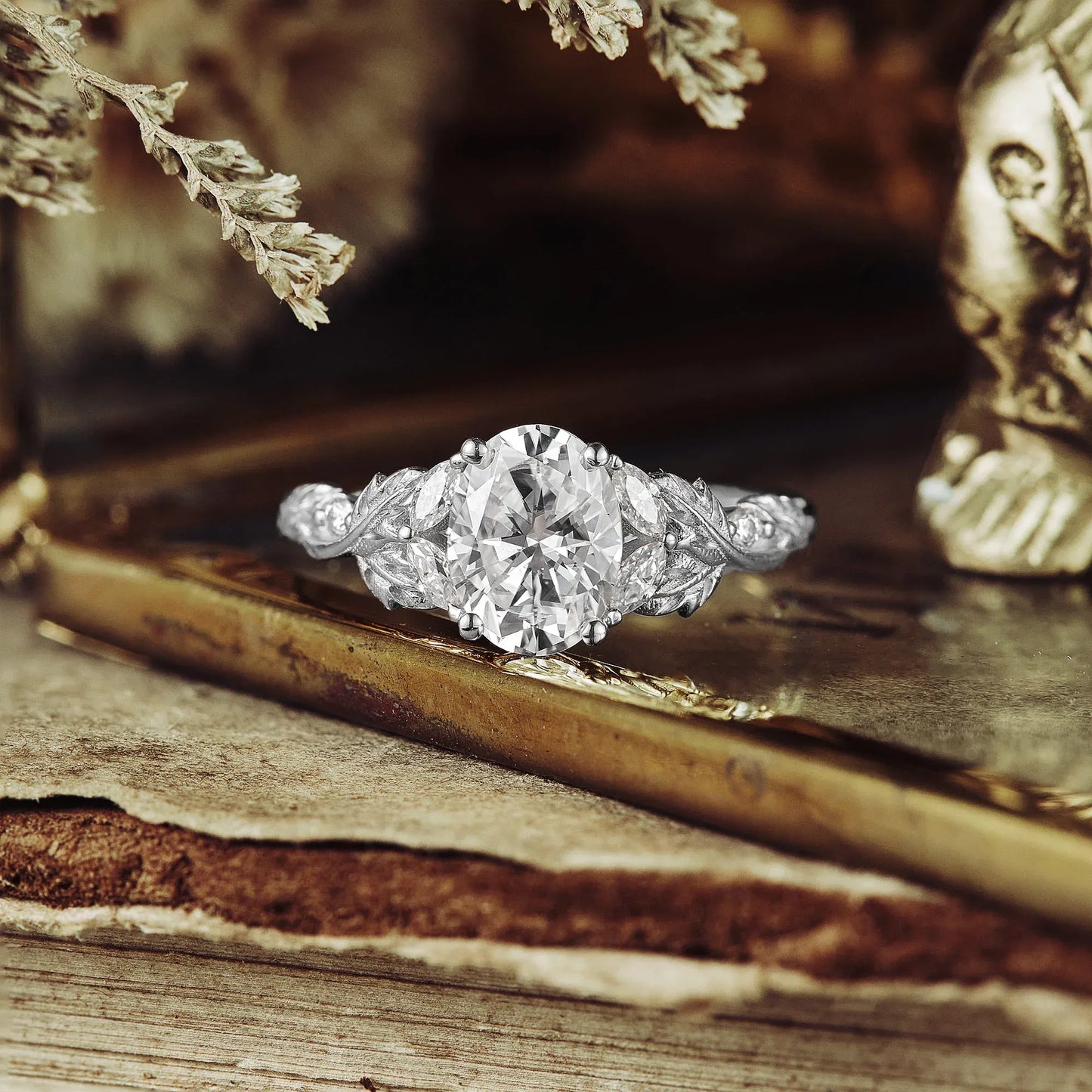 Moissanite Engagement Ring