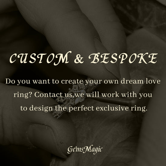 Custom and bespoke jewelry design services for personalized rings at GemsMagic