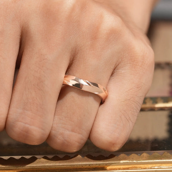 Bold Sculpted Modern Men's Ring 