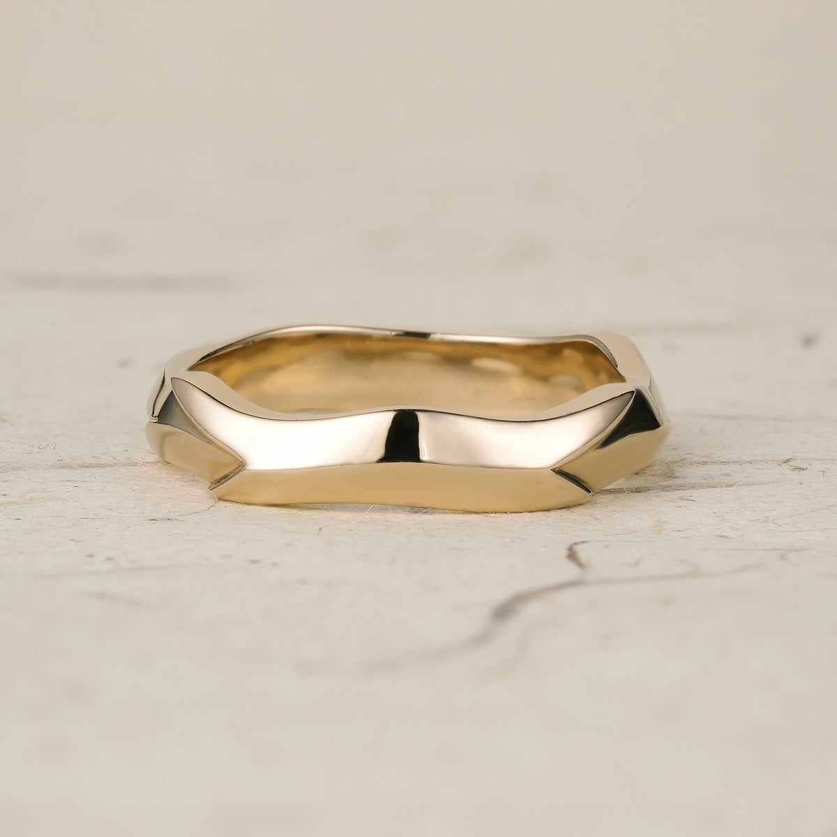 Bold Sculpted Modern Men's Ring - Nathaniel – GemsMagic
