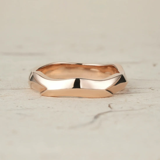 Bold Sculpted Modern Men's Ring 