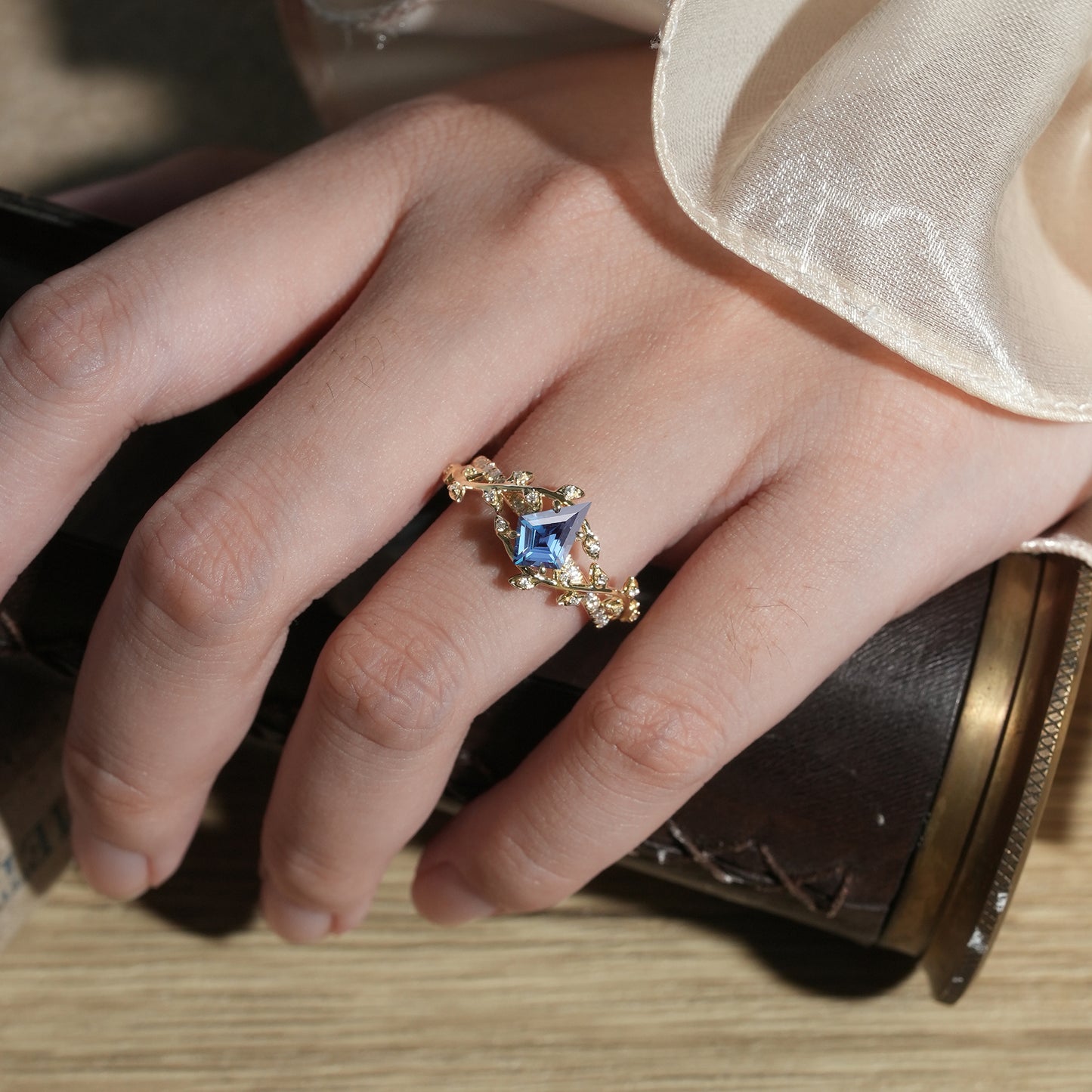 Kite Alexandrite Engagement Ring