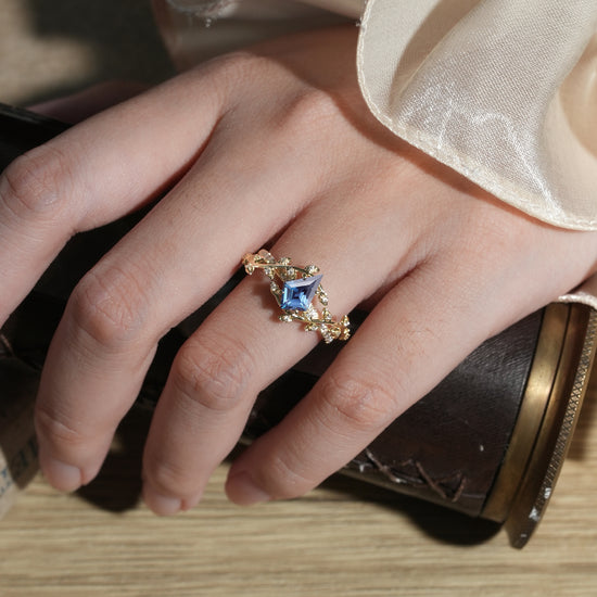 Kite Alexandrite Engagement Ring