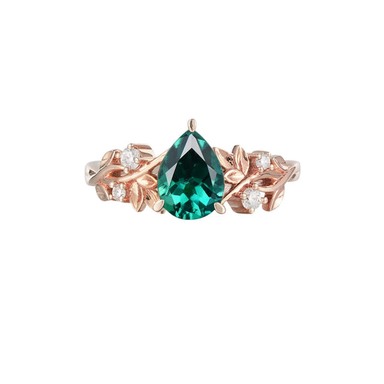 Jade Plant Inspired Engagement Ring