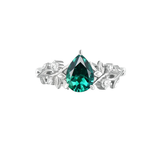 Jade Plant Inspired Engagement Ring