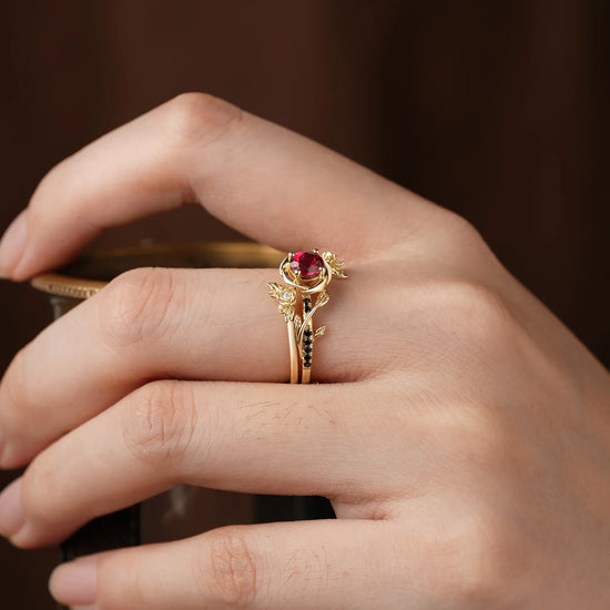 Three Roses Ruby Ring 