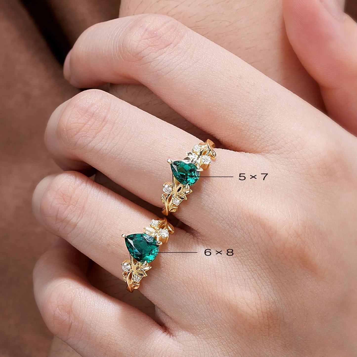 Jade Plant Inspired Engagement Ring