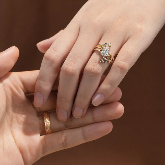 Nature Inspired Couple Ring