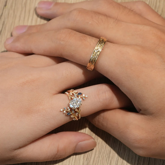 Nature Inspired Couple Ring