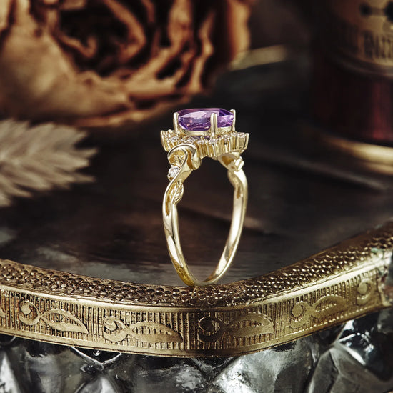 Purple Sapphire Ring