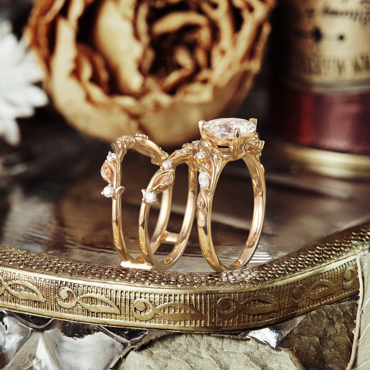 Leaf Enhancer Ring Set - Arty