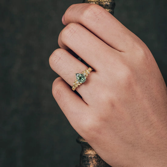 Green Sapphire Ring
