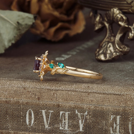 Sunflower Inspired Engagement Ring
