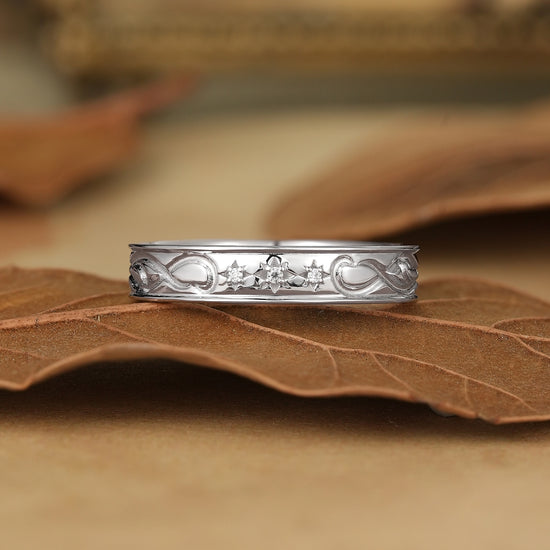 Moissanite Men's Band