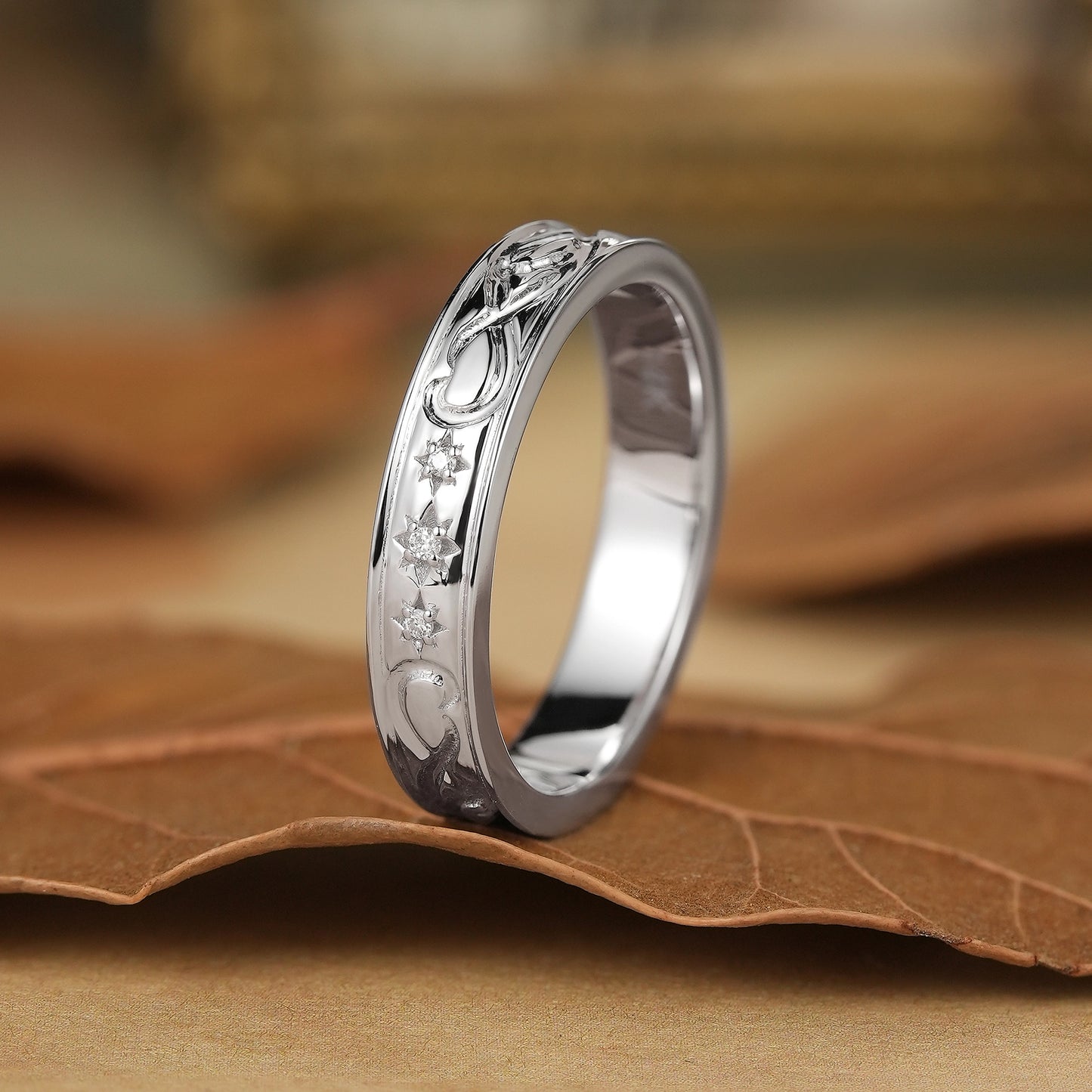 Moissanite Men's Band