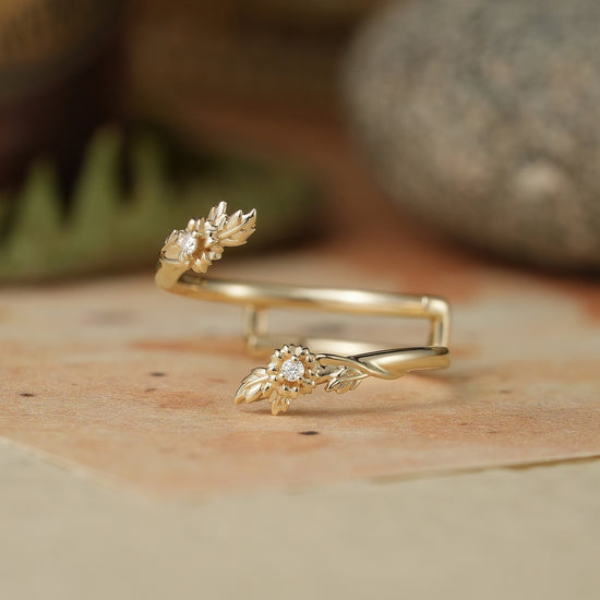 Moissanite Enhancer Wedding Band
