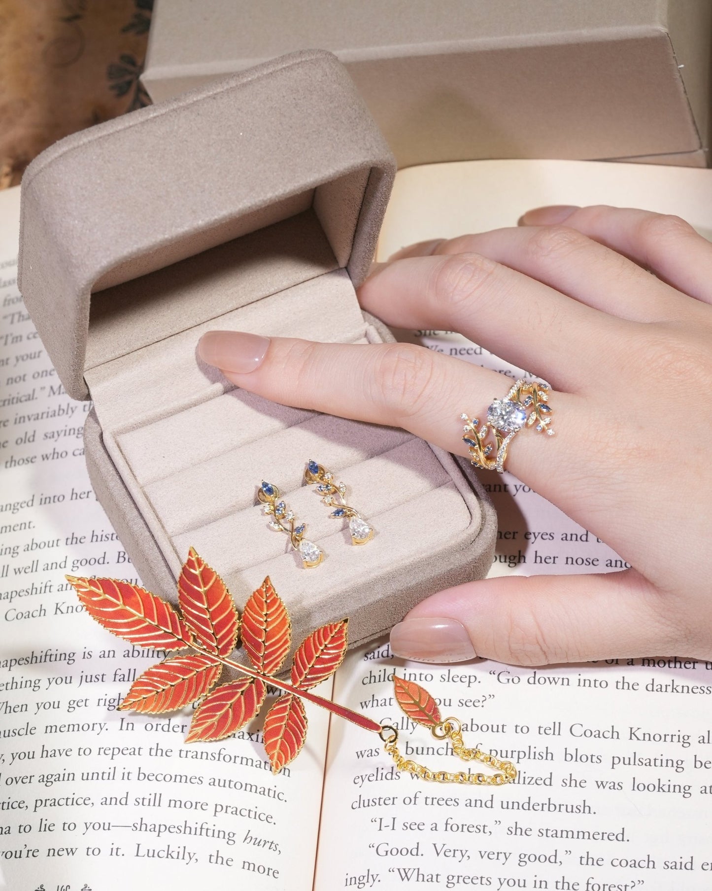 Aphrodite Mythical Sapphire and Moissanite Earrings - GemsMagic