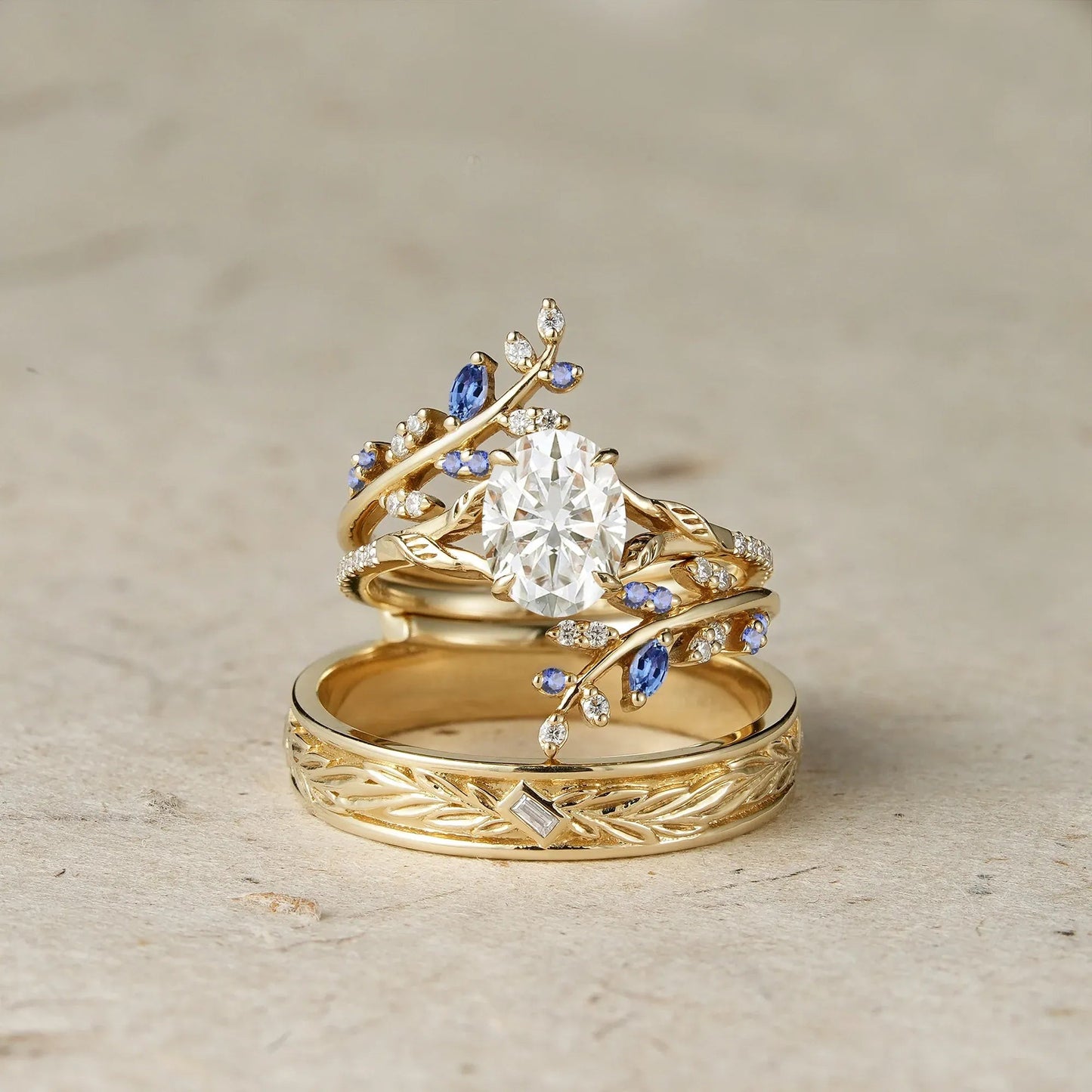 Aphrodite's Enchanted Vine | Nature Inspired Couple Ring - GemsMagic