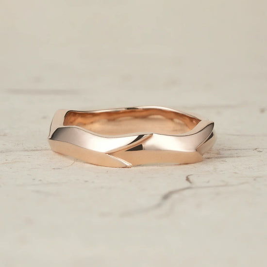 Bold Sculpted Modern Men's Ring - Nathaniel - GemsMagic