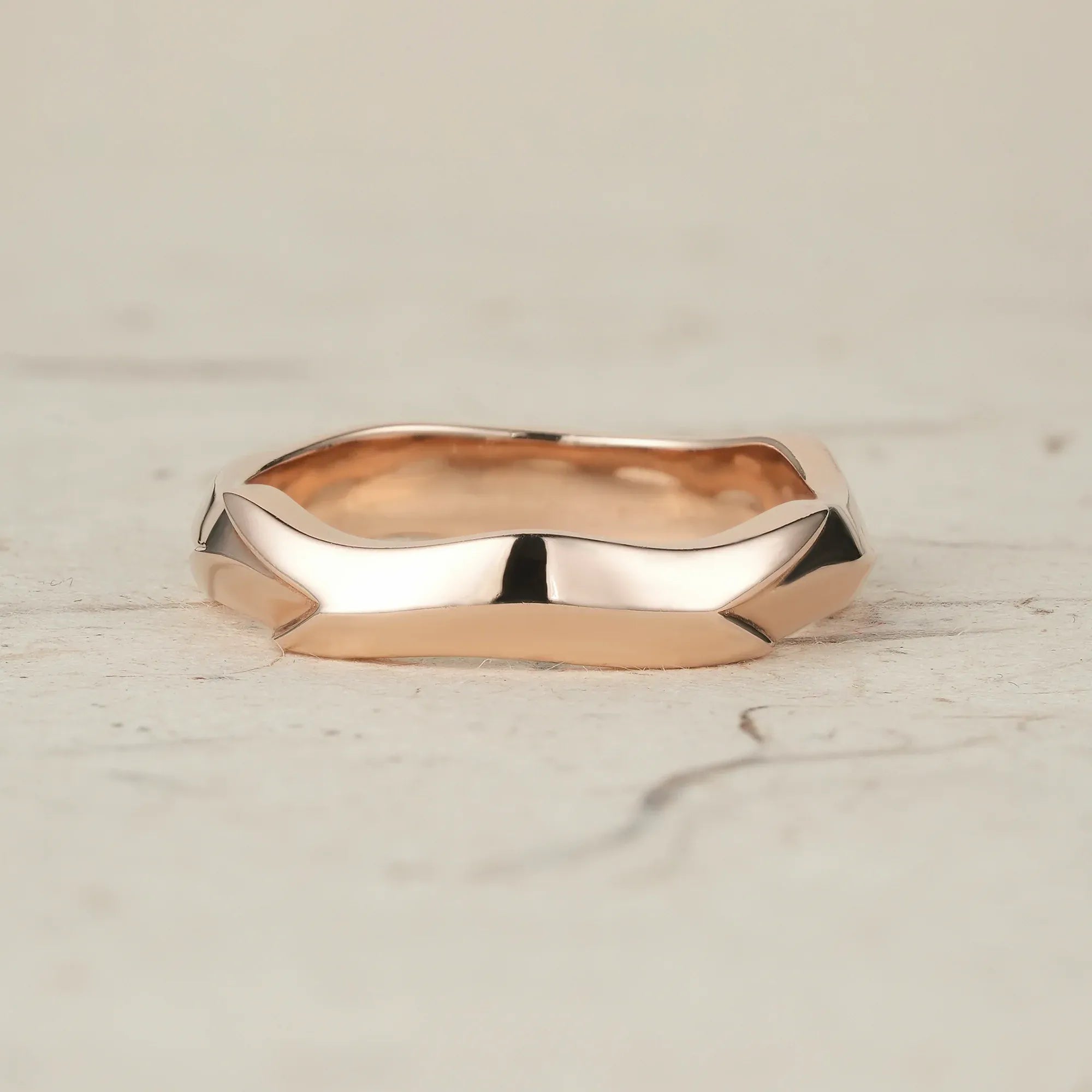 Bold Sculpted Modern Men's Ring - Nathaniel - GemsMagic