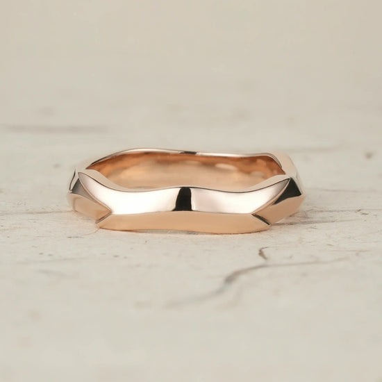 Bold Sculpted Modern Men's Ring - Nathaniel - GemsMagic