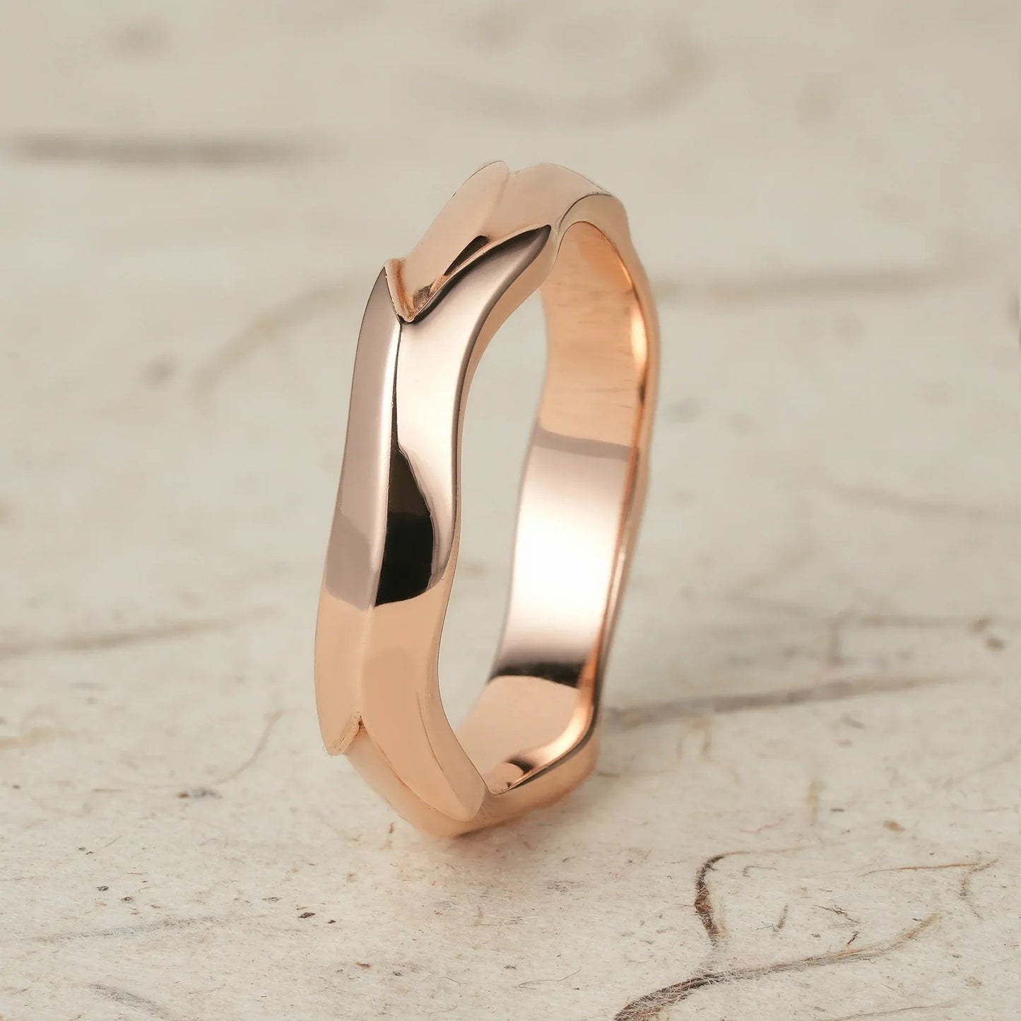 Bold Sculpted Modern Men's Ring - Nathaniel - GemsMagic