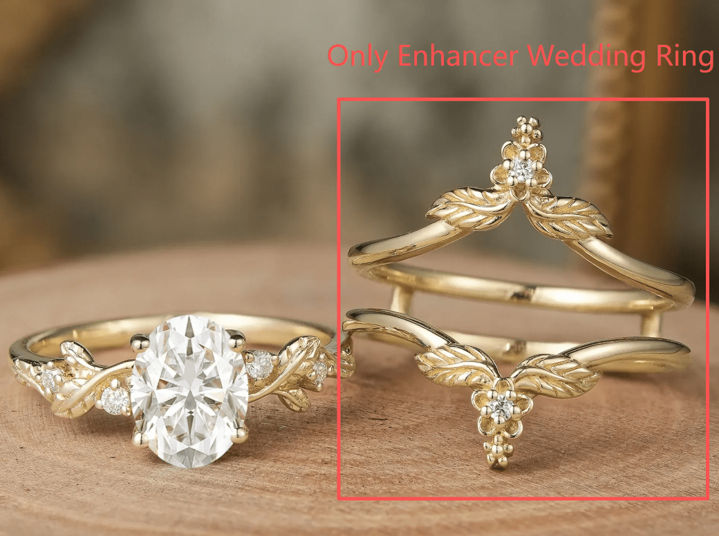 Custom Enhancer Wedding Ring for Yashiya and Sydnee - GemsMagic