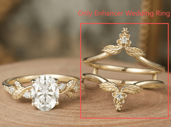 Custom Enhancer Wedding Ring for Yashiya and Sydnee - GemsMagic