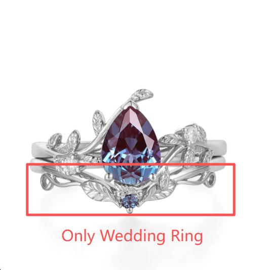 Custom Lab Alexandrite Wedding Ring For Rose Dodgen - GemsMagic