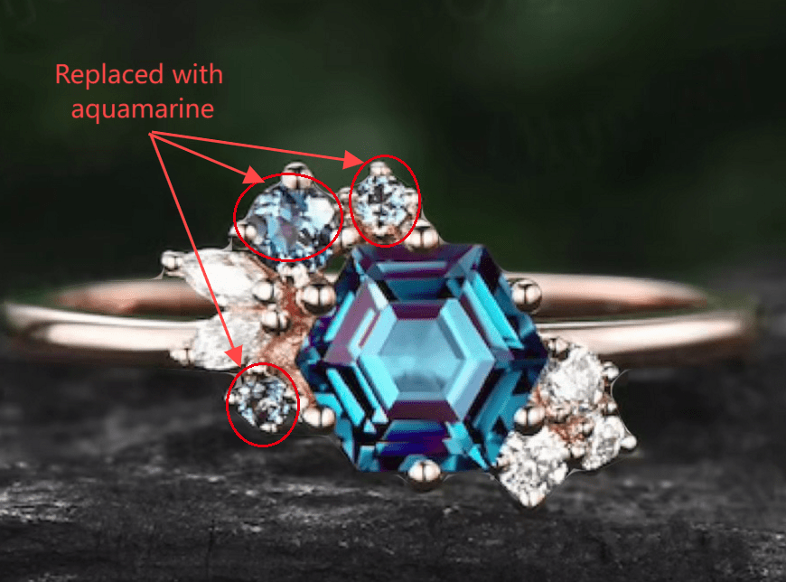 Custom Ring for melanie francisco - GemsMagic