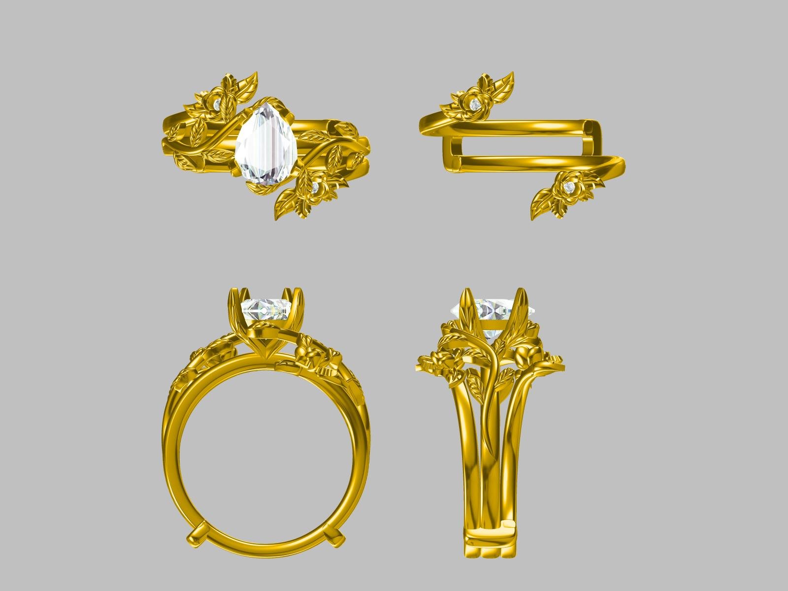 Custom Ring Set for Olivia Oliver - GemsMagic