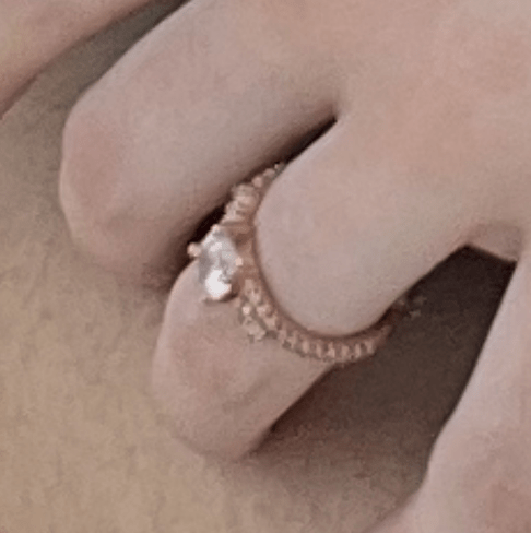 Custom Round Moissanite Engagement Ring For Hayley Heffernan - GemsMagic