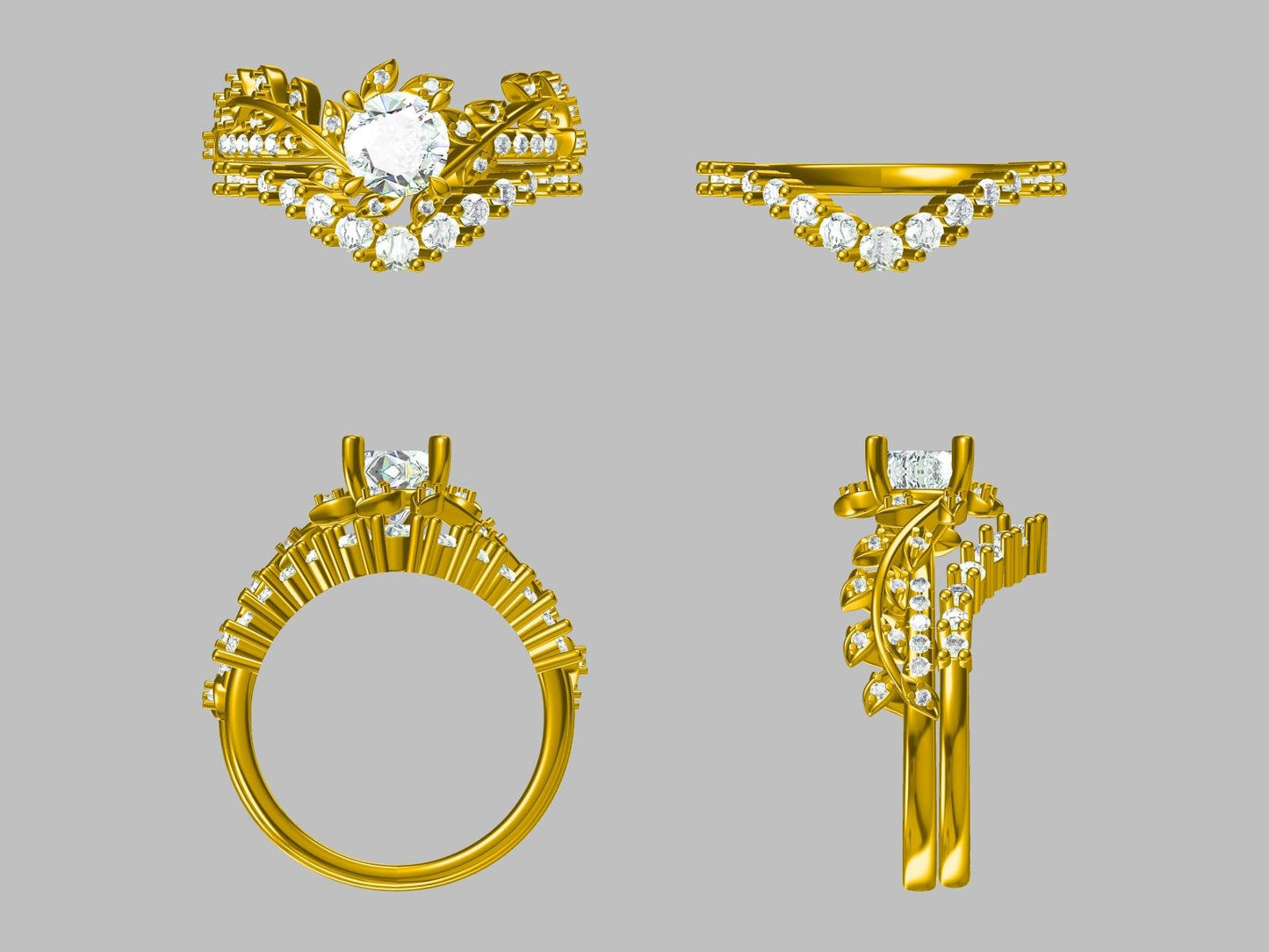 Custom Wedding Band for Gabe - GemsMagic