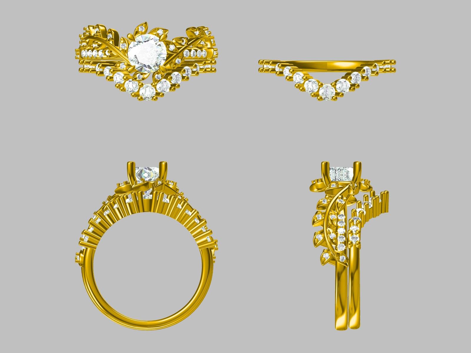 Custom Wedding Band for Gabe - GemsMagic